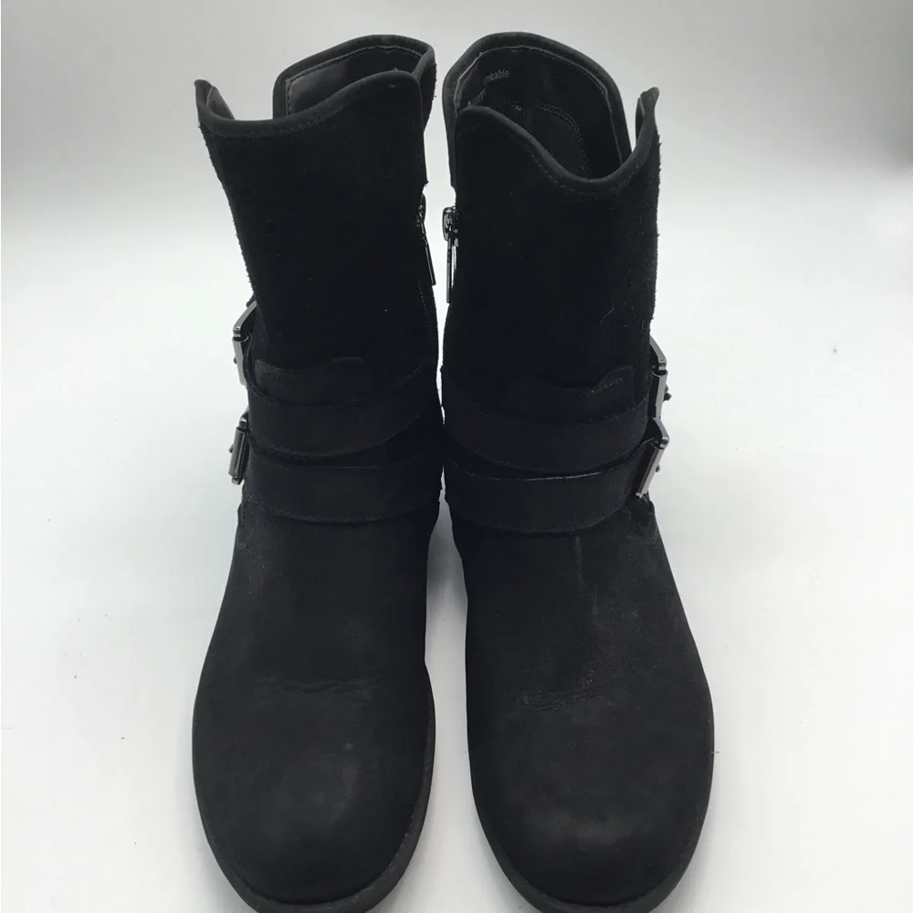 Blondo Tula‎ Leather Waterproof Buckle Detail Boot